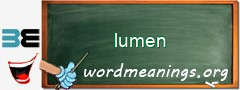 WordMeaning blackboard for lumen